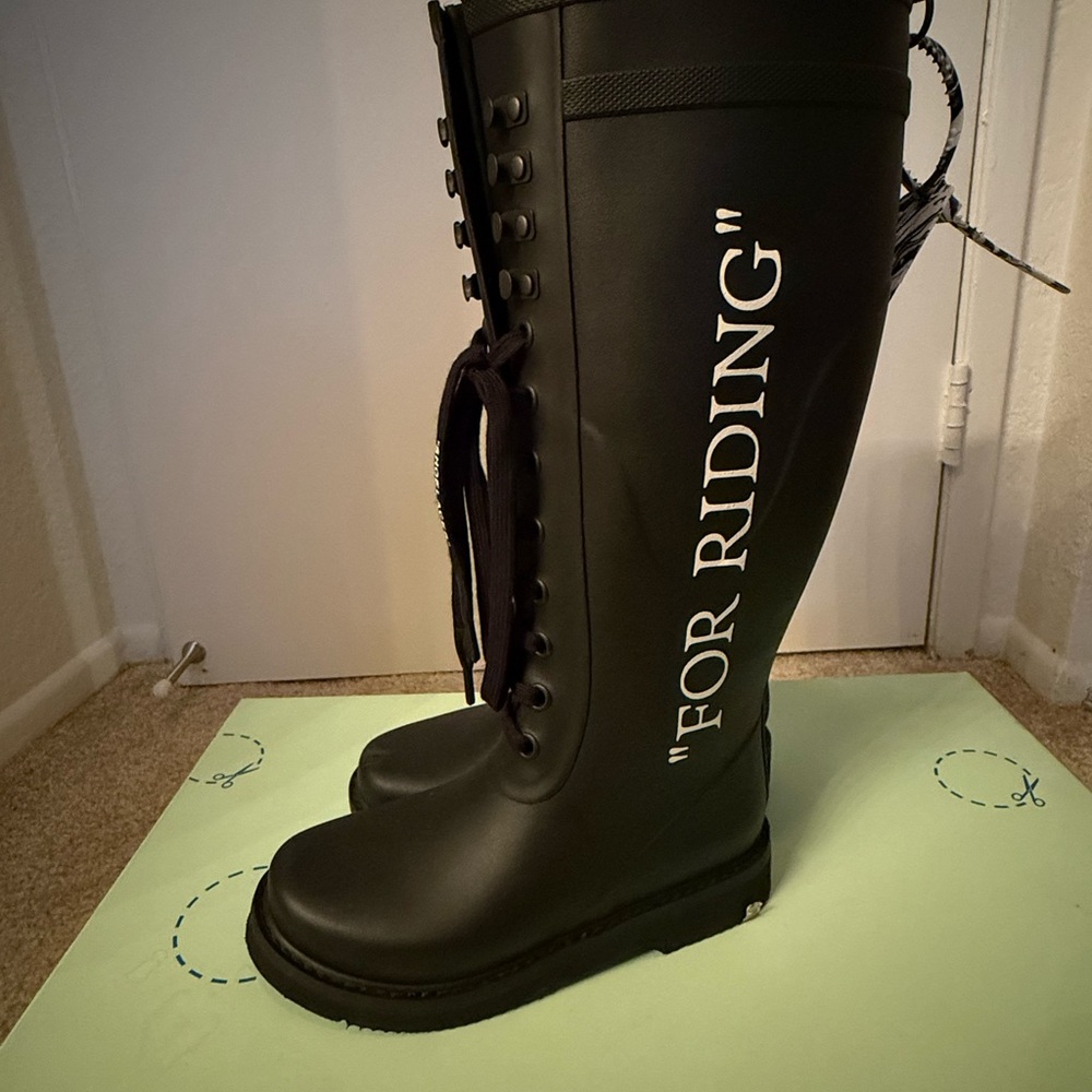 Off-White Black Winter & Rain Boots - Picture 4 of 6